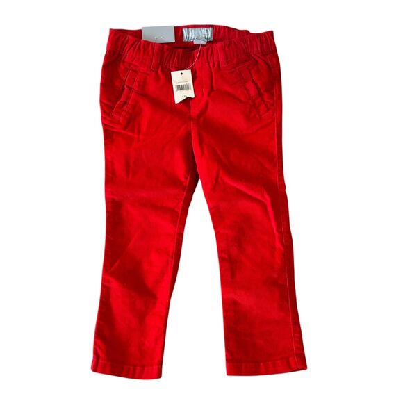 Baby Gap Pants Toddler Girls 2T Red Skinny Fit Pull-On Elastic Stretch - Picture 1 of 7